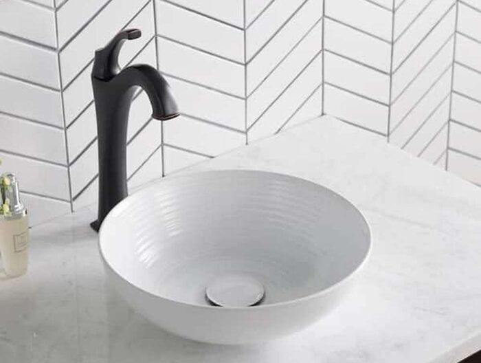 Viva 13 in. Round Vessel Bathroom Sink in White Vitreous China